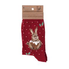 Rabbit ladies christmas socks