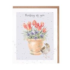 'The Meadow Pipit' Bird Thinking of You Card